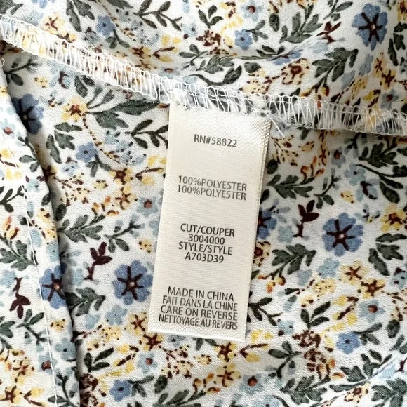 Max Studio Floral Ruffled Tie Waist Top - Picture 9 of 10